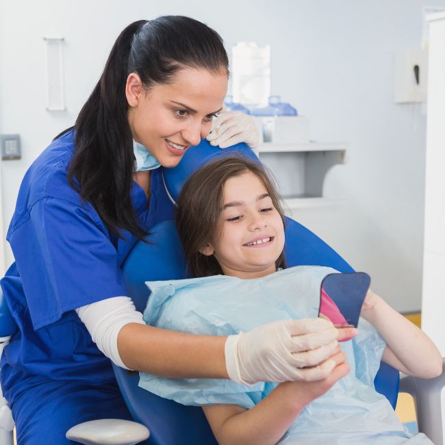Pediatric Medicaid dentist in Houston—gentle cleaning and exam for kids