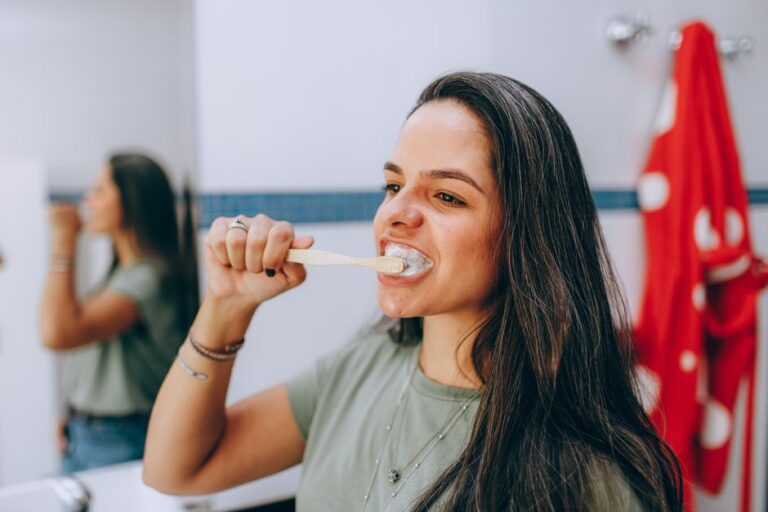 brushing women